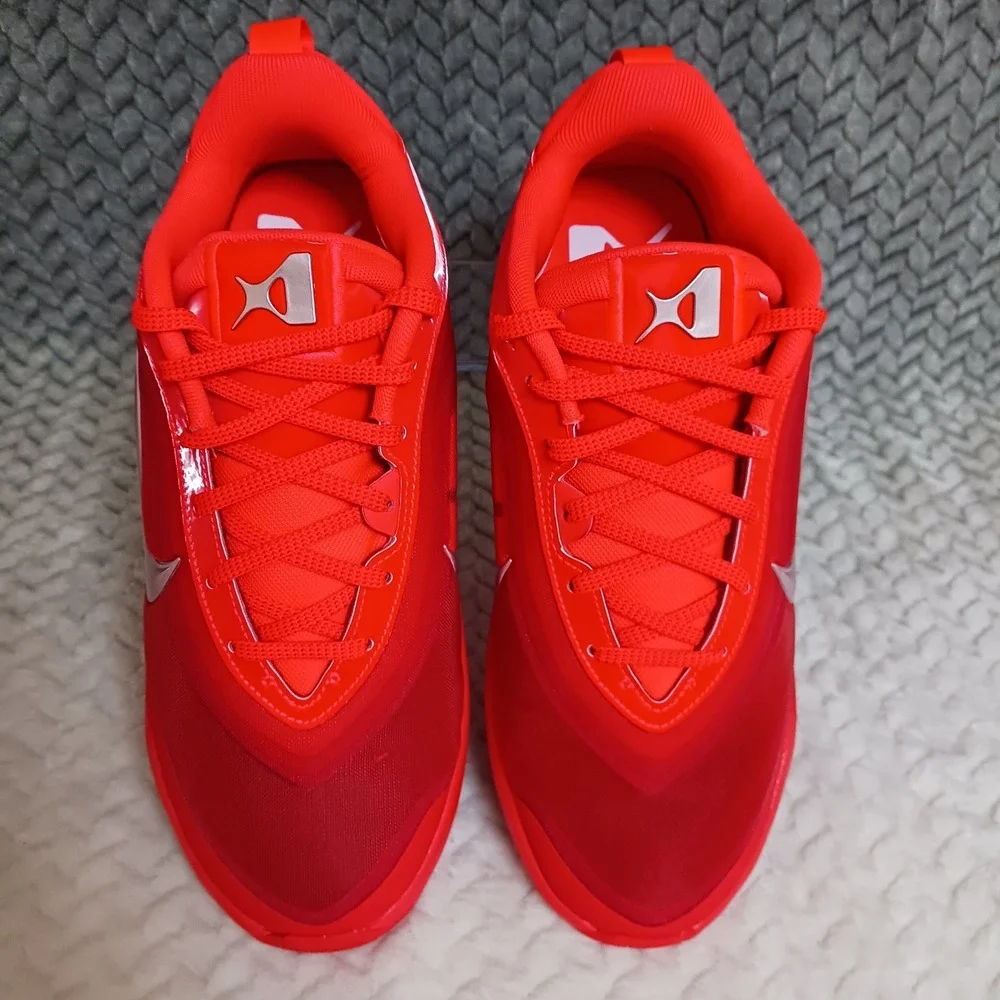 Nike A'One Bright Crimson Pearl Pink GS Basketball Sneakers Shoes Size 5.5Y
